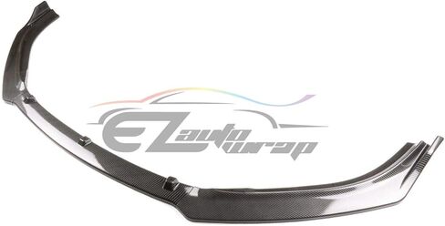 EZAUTO WRAP 3 قطع من ألياف الكربون نمط أسود ممتص الصدمات الأمامي طقم الجسم سبويلر سبليتر متوافق مع مازدا 6 أتينزا 2014 2015 2016 2017 2018 in Saudi Arabia