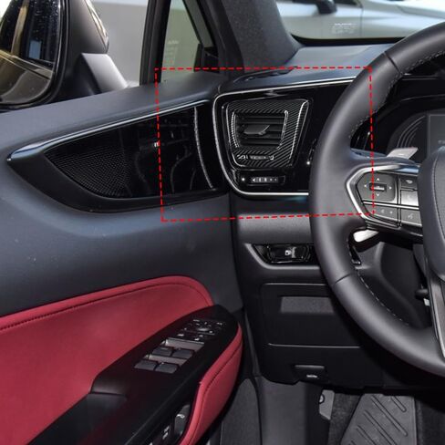 Car Accessories Side Dashboard A/C Conditioner Air Vents Outlet Cover Trim Frame Compatible with Lexus NX 250 350 350h 450h+ 2025 2024 2023 2022 (Carbon Fiber Style) 2PCS ABS in Saudi Arabia