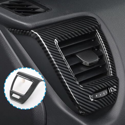 Car Accessories Side Dashboard A/C Conditioner Air Vents Outlet Cover Trim Frame Compatible with Lexus NX 250 350 350h 450h+ 2025 2024 2023 2022 (Carbon Fiber Style) 2PCS ABS in Saudi Arabia