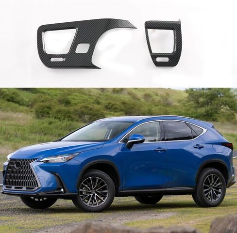Car Accessories Side Dashboard A/C Conditioner Air Vents Outlet Cover Trim Frame Compatible with Lexus NX 250 350 350h 450h+ 2025 2024 2023 2022 (Carbon Fiber Style) 2PCS ABS in Saudi Arabia