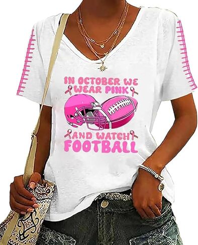Breast Cancer Awareness Shirts for Women in October We Wear Pink Halloween Ghost T Shirt Pink Ribbon Tee Tops in Kuwait