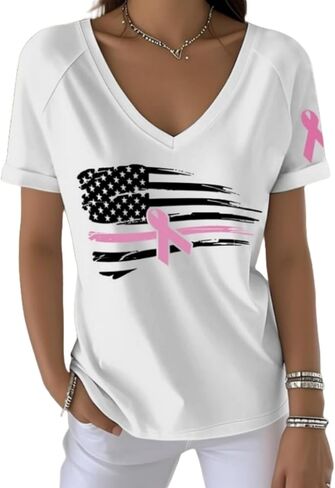 Breast Cancer Awareness Shirts for Women in October We Wear Pink Halloween Ghost T Shirt Pink Ribbon Tee Tops in Kuwait