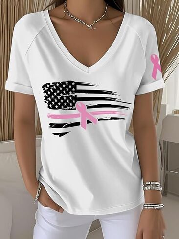 Breast Cancer Awareness Shirts for Women in October We Wear Pink Halloween Ghost T Shirt Pink Ribbon Tee Tops in Kuwait