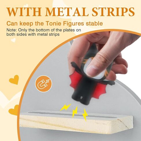 for Tonies Magnetic Floating Shelf, for Toniebox Figures Storage Display Shelf, Cloud-Shaped Wooden Kids Room Decor Easy Install Wall-Mounted Nursery Organizer, White in Kuwait