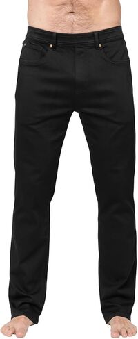 PajamaJeans Mens Pull On Jeans - Elastic Waist Pants Men - Pajama Jeans Denim Slim Straight Sweatpant Jeans Men Pull Up Jeans in Saudi Arabia