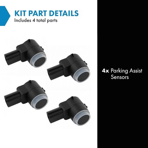 مجموعة مستشعر مساعدة ركن السيارة الأمامي والخلفي TRQ مكونة من 4 قطع متوافقة مع سيارة بويك شيفروليه جي إم سي in Kuwait