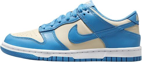 Nike Dunk Low Big Kids' Shoes (FB9109-400, Blue Beyond/Beach/White/Blue Beyond) Size 7 in Saudi Arabia