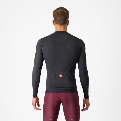 CASTELLI Men’s Espresso LS Jersey, Long Sleeve Full Zip Road Cycling & Gravel Biking Jersey with Back Pockets in Saudi Arabia