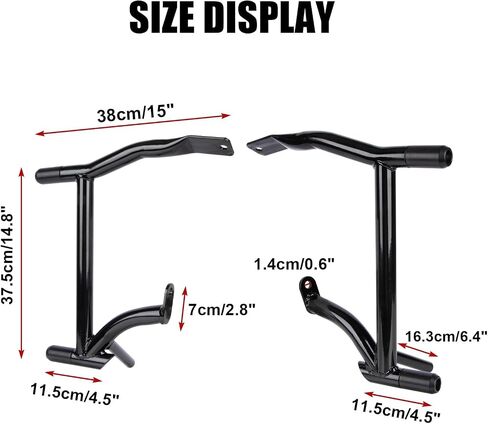 PSLER Saddle Bag Guards Crash Bars for Touring 2009-2025 Street Glide Road Glide Road King Electra Glide Ultra Limitted in Saudi Arabia