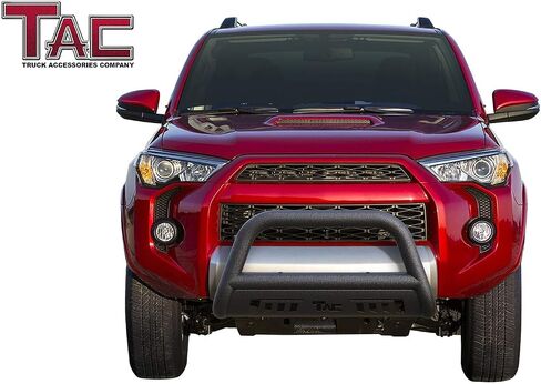 TAC Bull Bar متوافق مع 2010-2021 Toyota 4Runner (استبعاد 2014-2021 Limited/ 2019-2021 Nightshade Edition SUV 3 بوصة مصد أمامي مصبغة حماية فرشاة حماية للطرق الوعرة ملحقات ثقيلة الملمس باللون الأسود in Saudi Arabia