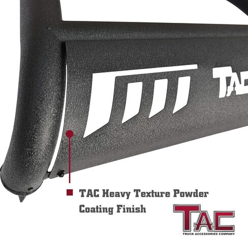 TAC Bull Bar متوافق مع 2010-2021 Toyota 4Runner (استبعاد 2014-2021 Limited/ 2019-2021 Nightshade Edition SUV 3 بوصة مصد أمامي مصبغة حماية فرشاة حماية للطرق الوعرة ملحقات ثقيلة الملمس باللون الأسود in Saudi Arabia