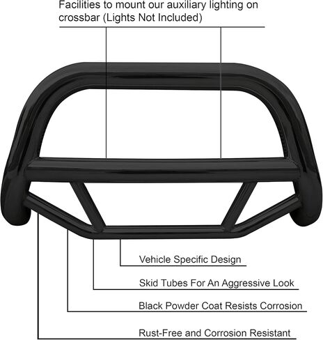 لوح بلاك هورس ماكس بول مانع للانزلاق باللون الأسود متوافق مع 1997-2002 Ford Expedition|1999-2004 Ford F-150|1999-2007 Ford F-250 Super Duty|1998-2002 Lincoln Navigator-MBB-FOC2105 in Saudi Arabia
