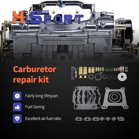 مجموعة إعادة بناء المكربن ​​من HiSport مع حشية غطاء الوعاء المتوافقة مع Edelbrock 1406 1405 1407 1408 1409 1410 1411 in Saudi Arabia