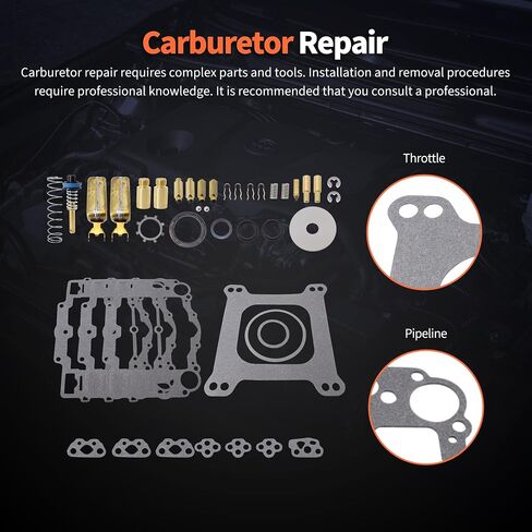 مجموعة إعادة بناء المكربن ​​من HiSport مع حشية غطاء الوعاء المتوافقة مع Edelbrock 1406 1405 1407 1408 1409 1410 1411 in Saudi Arabia