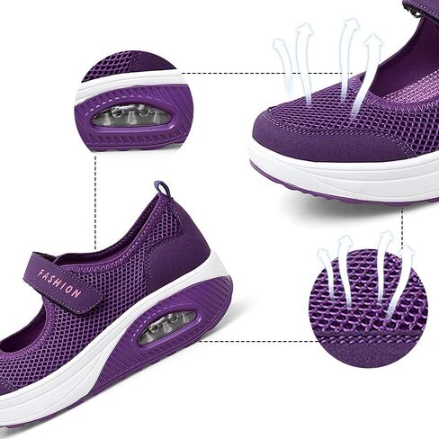 TBBY Women's Casual Air Cushion Platform Mesh Mules Sneaker Nurse Shoes Mary Jane Shoes in Saudi Arabia
