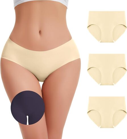 ملابس داخلية خافي عيوب أصابع الجمل من OVRUNS ملابس داخلية بدون خياطة من الجمل بدون ملابس داخلية مضادة لأصابع القدم ومضادة لأصابع القدم من 3 قطع in Kuwait