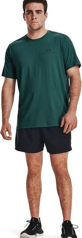 Under Armour Mens UA RUSH™ Energy Short Sleeve Shirt, Beta/Black, Large in Saudi Arabia