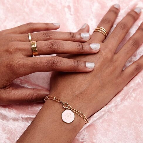 Maren Classic Ring - Hypoallergenic 14K Gold Plated Brass - Gold Hammered Women's Ring, 6mm Gold Plated Band - Women's Rings - Everyday Luxury Jewelry - Gifts for Mom in Kuwait