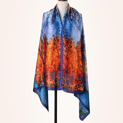 Printed Long Shawl for Women Chiffon Sheer Scarves and Wraps for Evening Dresses in Saudi Arabia