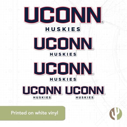 University of Connecticut Sticker Huskies UConn Stickers Vinyl Decals Laptop Water Bottle Car Scrapbook T3 (Type 3-1) in Kuwait