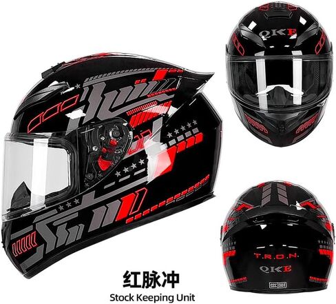 Motorcycle Helmet Racing Motocross Helmets Full Face Helmet with Internal Tinted Visor & DOT Approved for Moped ATV Cruiser Scooter in Saudi Arabia