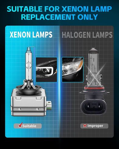 Fit for Buick 2013-2017 Enclave 2014-2018 Envision LaCrosse Regal 2016-2019 Cascada D3S HID Xenon Headlight Bulbs, 8000K Blue White, Pack of 2 in Saudi Arabia