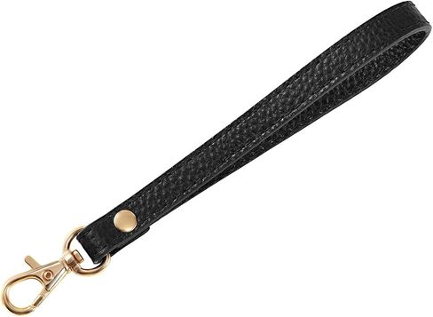 Wristlet Strap, Genuine Leather Keychain Wristlet KeyChain Hand Strap for Wallet Purse Clutch Cellphone Keychains Key in Saudi Arabia