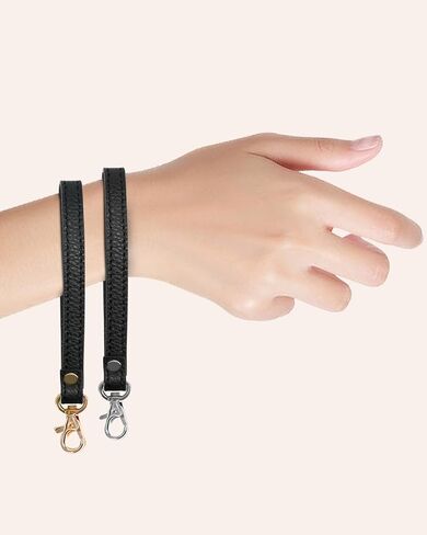 Wristlet Strap, Genuine Leather Keychain Wristlet KeyChain Hand Strap for Wallet Purse Clutch Cellphone Keychains Key in Saudi Arabia