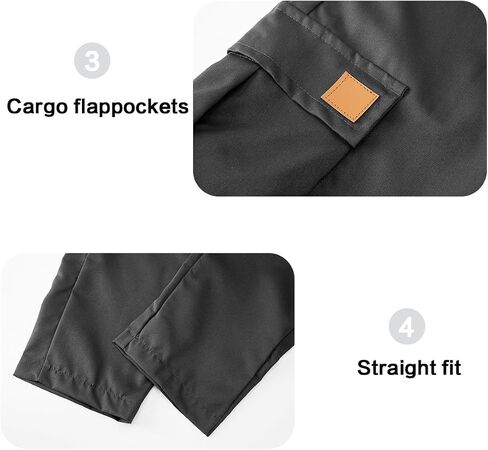 Men's Cargo Pants Workout Joggers Sweatpants Casual Hiking Drawstring Pants with Pockets in Saudi Arabia