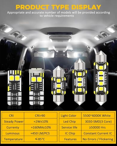 استبدال ضوء LED الداخلي للسيارة BMT xms لسيارة Nissan Frontier D40 2005-2021,6000K حزمة لمبات الإضاءة الداخلية فائقة السطوع، 8 قطع in Saudi Arabia