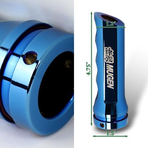W-POWER Universal Auto Car Aluminum Handbrake Cover Hand Brake Sleeve Handle Protector (JDM Mugen - Black) in Saudi Arabia