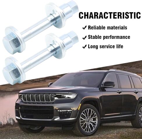 2PCS 6508486AA Rear Toe Link Alignment Bolts Kit, Replacement for Jeep Patriot Compass, Replacement for Dodge Journey Avenger Caliber, Replacement for Chrysler Sebring, Replaces 06508486AA in Saudi Arabia