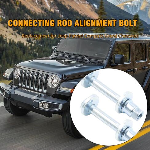 2PCS 6508486AA Rear Toe Link Alignment Bolts Kit, Replacement for Jeep Patriot Compass, Replacement for Dodge Journey Avenger Caliber, Replacement for Chrysler Sebring, Replaces 06508486AA in Saudi Arabia