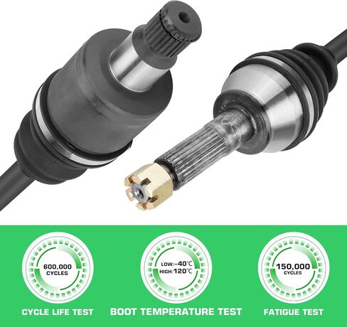 Youxmoto 2 Front+2 Rear CV Axle for Polaris Ranger RZR 4 800 2010 2011 2012 2013; RZR S 800 2009-2014, 4340 Chromoly Steel CV Axle Drive Shaft Full Set, Fits 1332637, 1332638, 1332883 in Kuwait