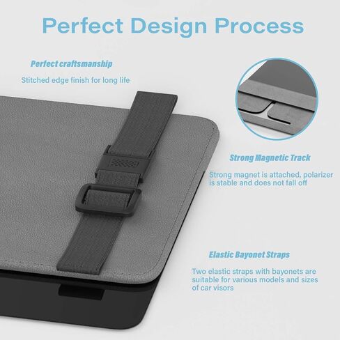 Sun Visor Extender for Car, Sun Blocker with PC Sunshade Lens,car Sun Visor with Lastest Adjustable Angle Design,Protect from Glare, UV Rays, Universal for Car, SUV-Black in Saudi Arabia