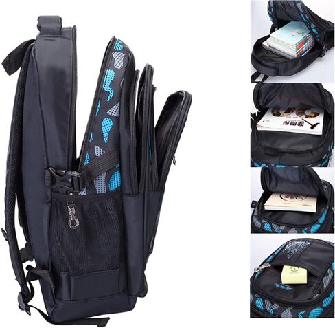 Boys Backpack Student Kids Bookbags Durable School Bags Big Heavy Duty Travel Waterproof (5-Green) in Saudi Arabia