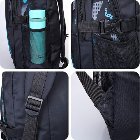Boys Backpack Student Kids Bookbags Durable School Bags Big Heavy Duty Travel Waterproof (5-Green) in Saudi Arabia
