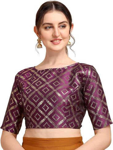 Indian Women's Traditional Style Designer Readymade Saree Blouse in Saudi Arabia