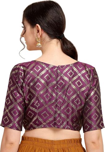 Indian Women's Traditional Style Designer Readymade Saree Blouse in Saudi Arabia