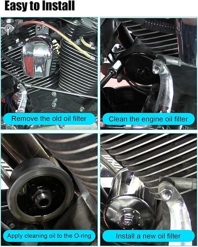 فلتر زيت الدراجة النارية استبدال KN171B مناسب لـ Harley Davidson FLFBS Fat Boy FLHC Heritage Classic FLHR Road King FLHT Electra Glide Standard 2013-2021 in Saudi Arabia