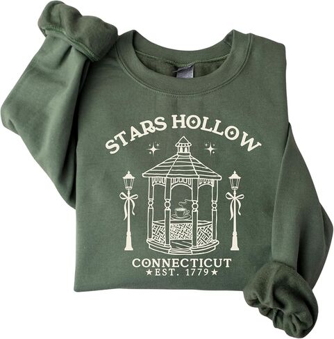 Stars Hollow Cozy Fall Women's Sweatshirt, Stars Hollow Luke's Crewneck, Connecticut Gilmore Gift, Autumn Women's Sweater in Saudi Arabia