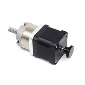Ratio 1:3.7-139 Torque 0.015-1.9Nm Nema11 Planetary Gear Stepper Motor with Handwheel Manually Adjustable 1Pcs(Ratio 139,Nema11 28X52mm) in Kuwait