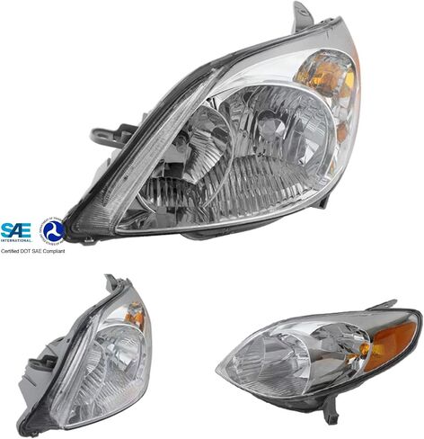AKKON - Fits 2003-2008 Toyota Matrix Wagon 4Door Chrome Headlights Pair Left Driver+Right Passenger Replacement in Saudi Arabia