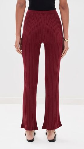LE BOP Women's Ribbed Flare Pants in Saudi Arabia