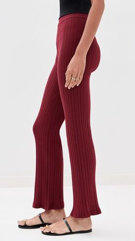LE BOP Women's Ribbed Flare Pants in Saudi Arabia