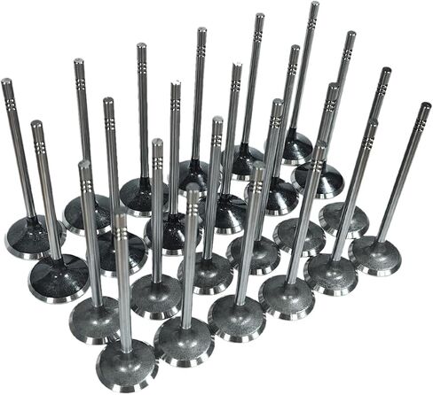 12x Intake Valve & 12x Exhaust Valve Kit Fit for Ford Lincoln Mercury 4.6L 5.4L Sohc 3-Valve Triton， Replace 3L3Z-6507-BA 5L1Z-6505-B IV4185 in Saudi Arabia