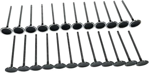 12x Intake Valve & 12x Exhaust Valve Kit Fit for Ford Lincoln Mercury 4.6L 5.4L Sohc 3-Valve Triton， Replace 3L3Z-6507-BA 5L1Z-6505-B IV4185 in Saudi Arabia