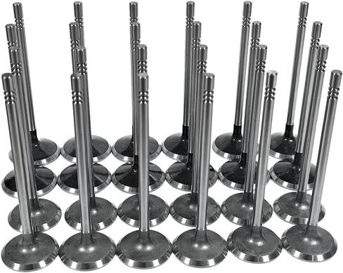 12x Intake Valve & 12x Exhaust Valve Kit Fit for Ford Lincoln Mercury 4.6L 5.4L Sohc 3-Valve Triton， Replace 3L3Z-6507-BA 5L1Z-6505-B IV4185 in Saudi Arabia