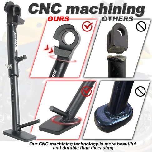 Xitomer 3" Adjustable Kickstand Compatible with YZF-R6 2006-2023, YZF-R6 RACE 2024-2025 Motorcycle Side Stand Foot Side Support in Saudi Arabia