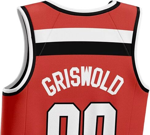 Griswold Moose Clark #00 كرة السلة جيرسي – X-Mas Vacation مخيط الحروف والأرقام، ملابس المعجبين بوليستر مسامي، S-5XL in Kuwait